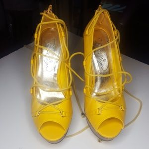 Yellow heels